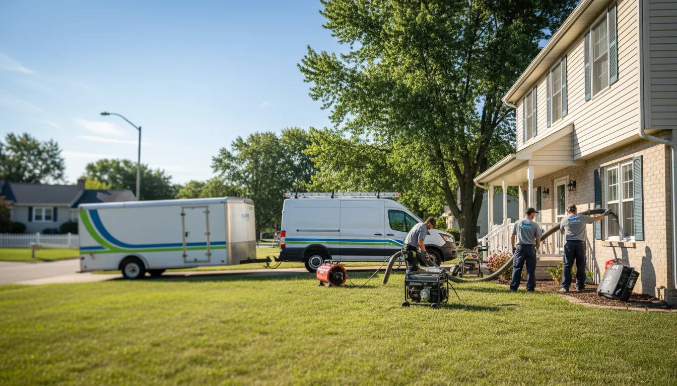 Flooded Basement Restoration And Cleanup With Repair in Tigerton, WI near me